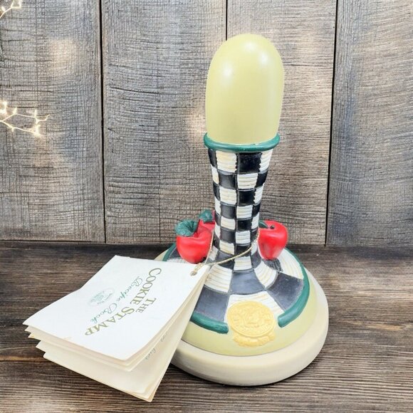 Vintage 1995 Brown Bag Cookie Art Apples Stamp Press Collectible New With Tags - Picture 1 of 12